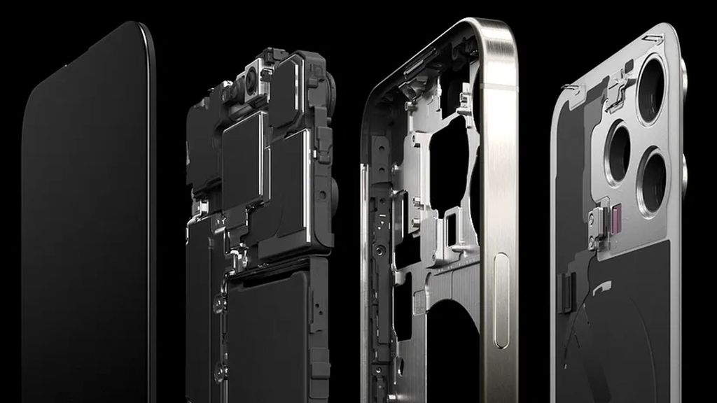 iPhone 15 Pro ganhou construção com laterais em titânio (Imagem: Divulgação/Apple)
