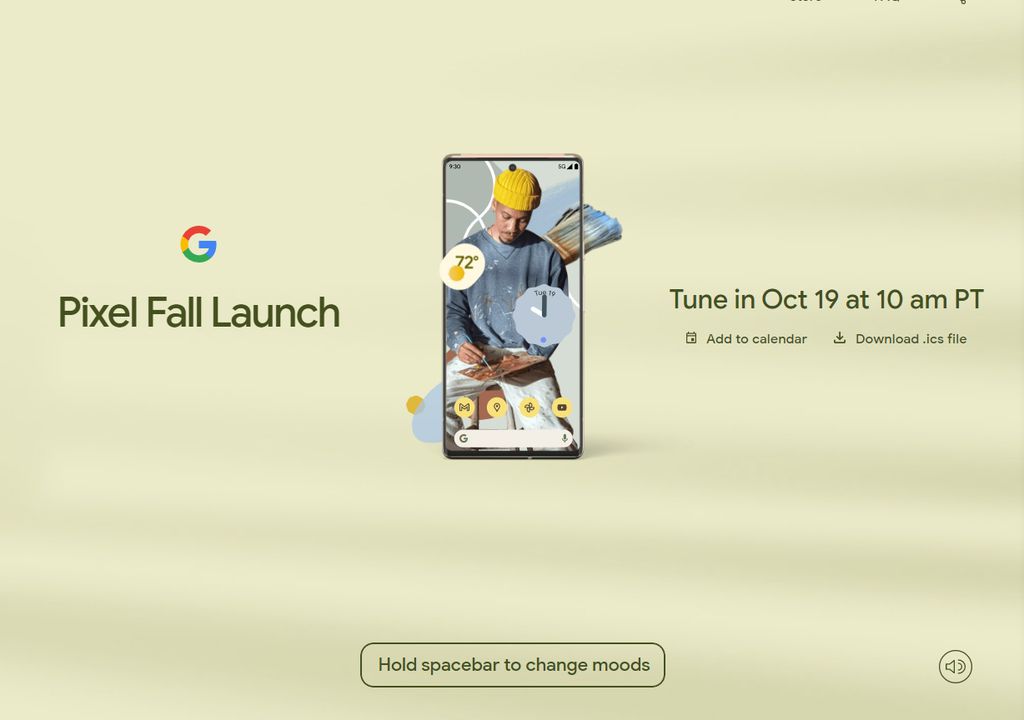 O Pixel 6 será oficializado em evento no próximo dia 19 de outubro (Imagem: Reprodução/Google)