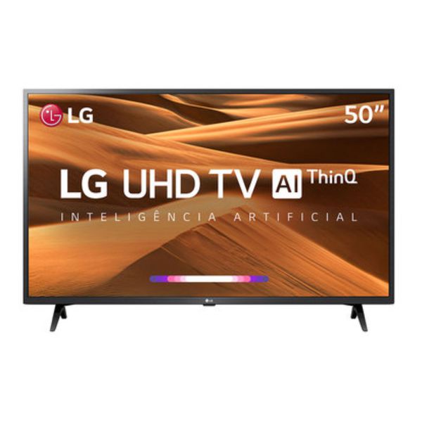 Smart TV LED 50" LG 50UM7360PSA Ultra HD/4K Wi-Fi Preto Conversor Digital Integrado [NO BOLETO]