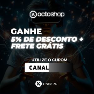 OctoShop - Cupom Exclusivo Canaltech Frete Grátis + 5% OFF