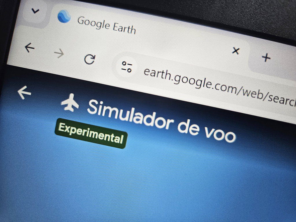 Simulador de voo do Google Earth