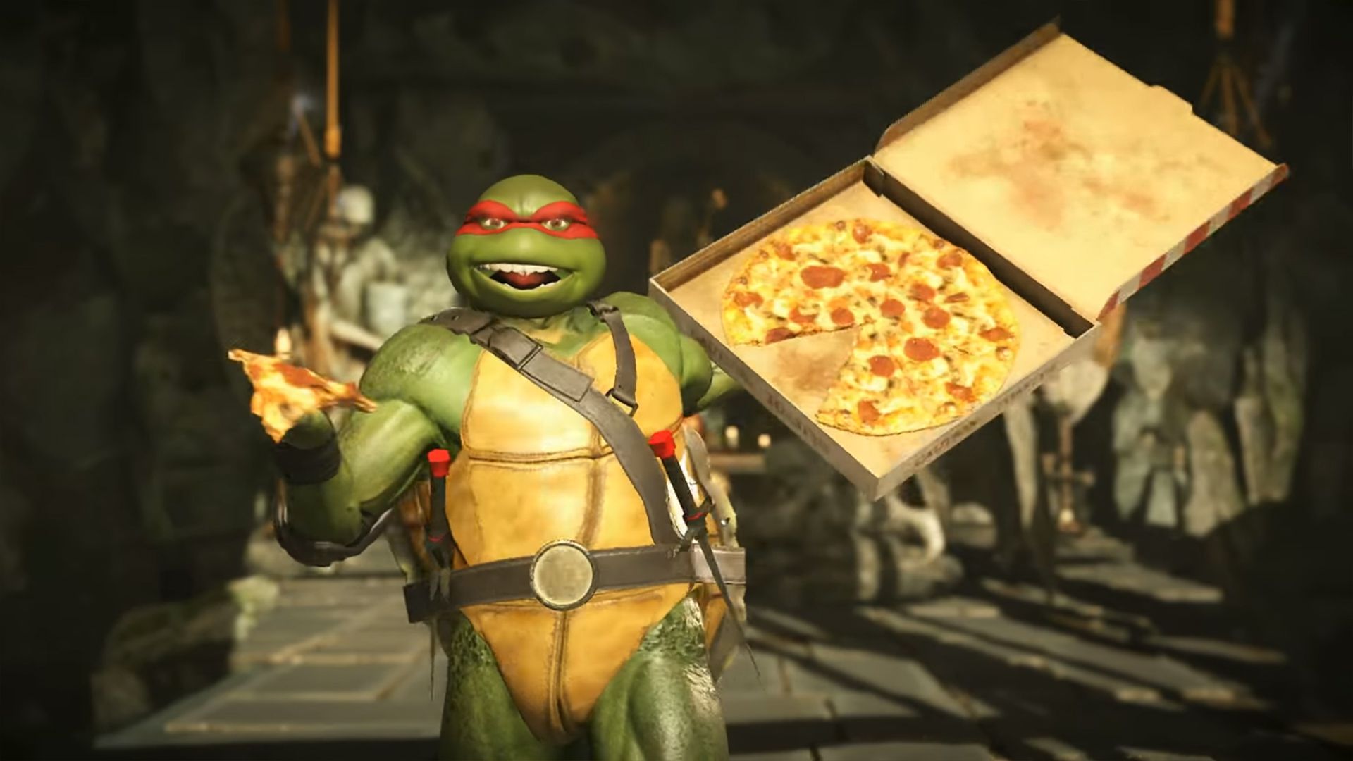 Donatello em Chamas no Injustice 2 (Tartarugas Ninjas) 