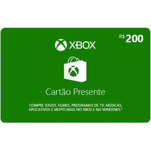 Gift Card Xbox: 200 Reais - Código Digital