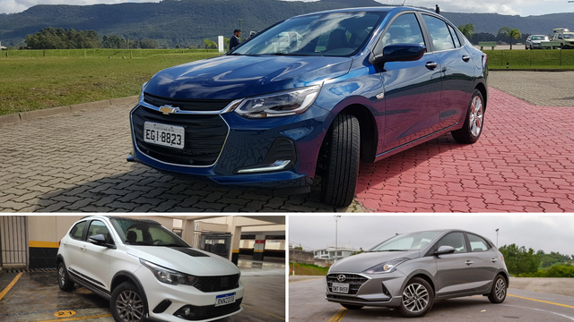 Comparativo: Fiat Argo x Hyundai HB20 x Chevrolet Onix