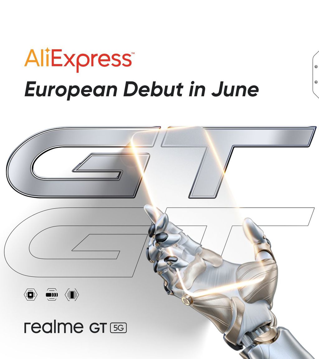 Com estreia marcada para junho, o Realme GT ainda não tem detalhes de hardware (Imagem: Divulgação/Realme)