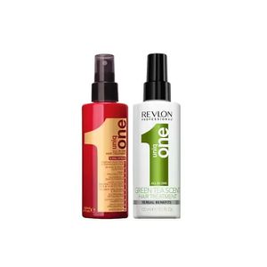 Revlon Uniq One All In One Kit Leave-in Hair Treatment + Leave-in Green Tea - Revlon Professional