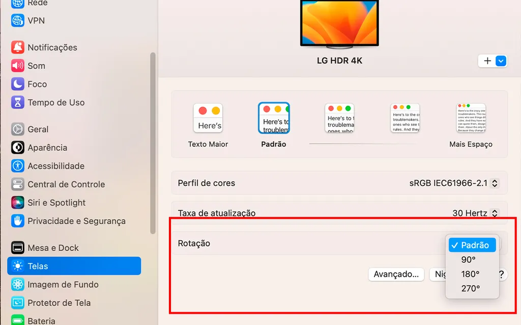 Use a função no macOS (Imagem: Captura de tela/André Magalhães/Canaltech)