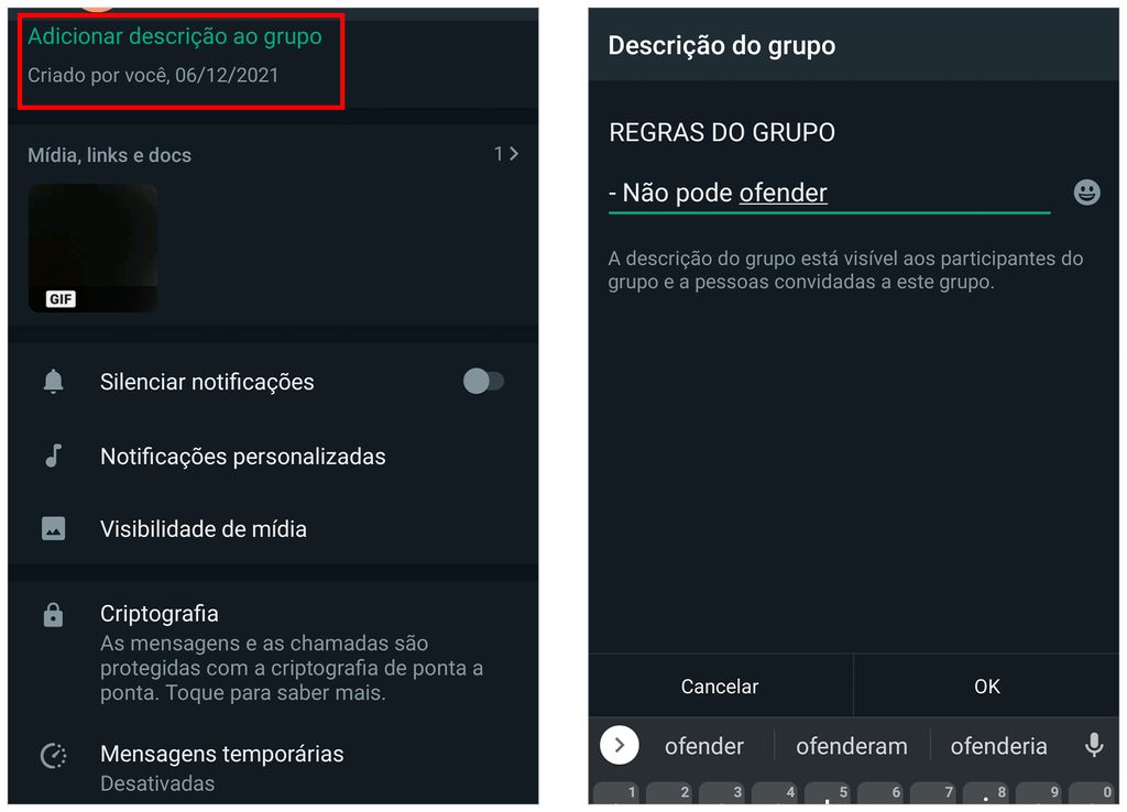 Regras podem facilitar a convivência no grupo (Captura de tela: André Magalhães)