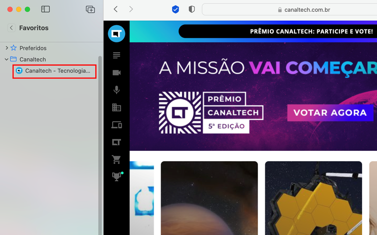 Safari favoritos Safari favoritos