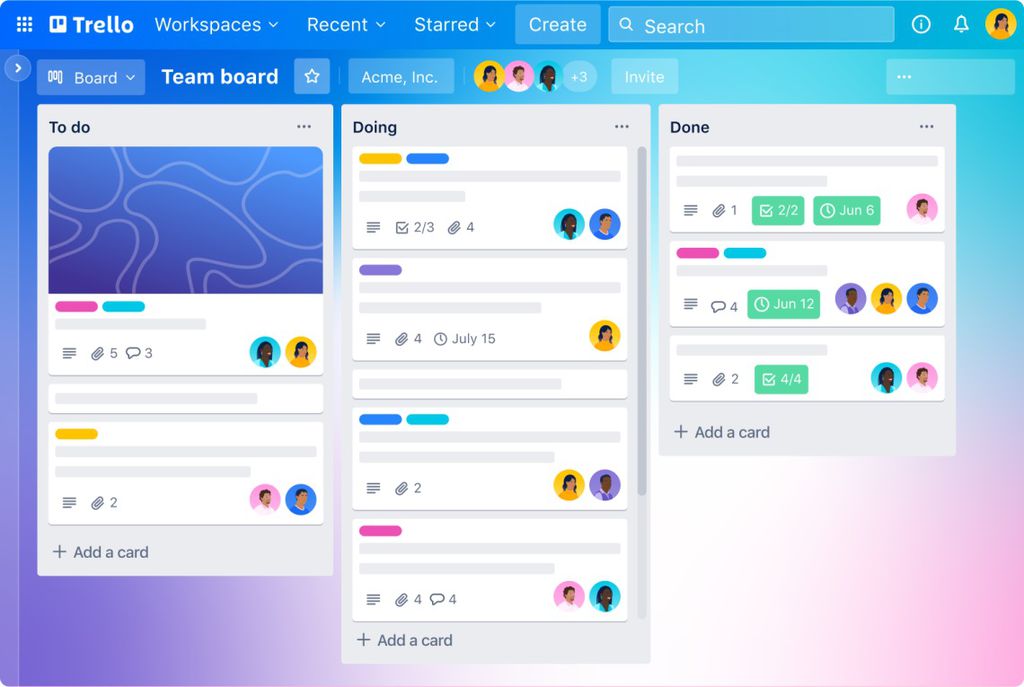 Trello segue modelo Kanban e tem ferramenta para automatização (Imagem: Divulgação/Trello)