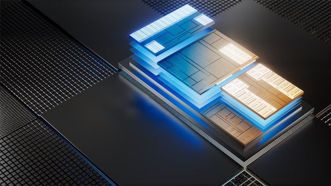 Linha Intel Core Ultra utiliza microarquitetura Intel 4 e tecnologia Foveros de empacotamento avançado para integrar CPU, GPU e NPU em um mesmo SoC. (Imagem: Intel/Divulgação)