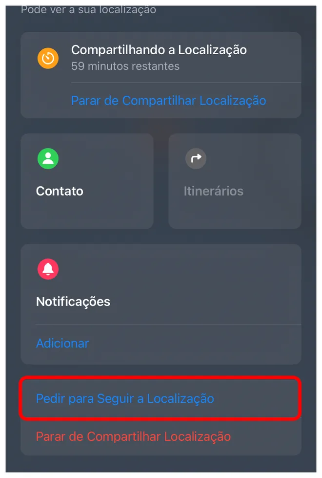 Receba notificação da localização de outras pessoas (Captura de tela: Thiago Furquim/Canaltech)