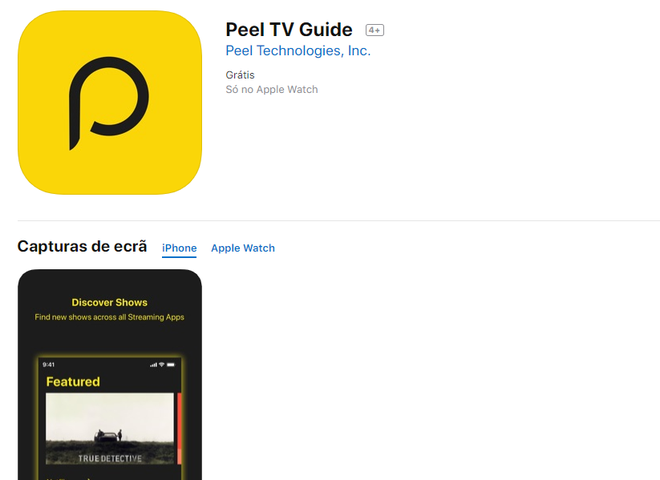 Controle remoto universal Peel TV Guide / Captura de tela: Ariane Velasco