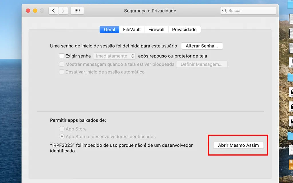 Ative a preferência para conseguir instalar o software (Imagem: Captura de tela/André Magalhães/Canaltech)