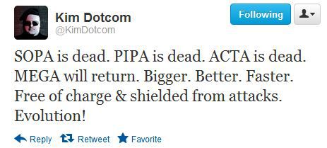 Kim Dotcom - SOPA is dead