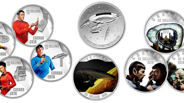 Canadá homenageia Star Trek com tiragem especial de moedas comemorativas