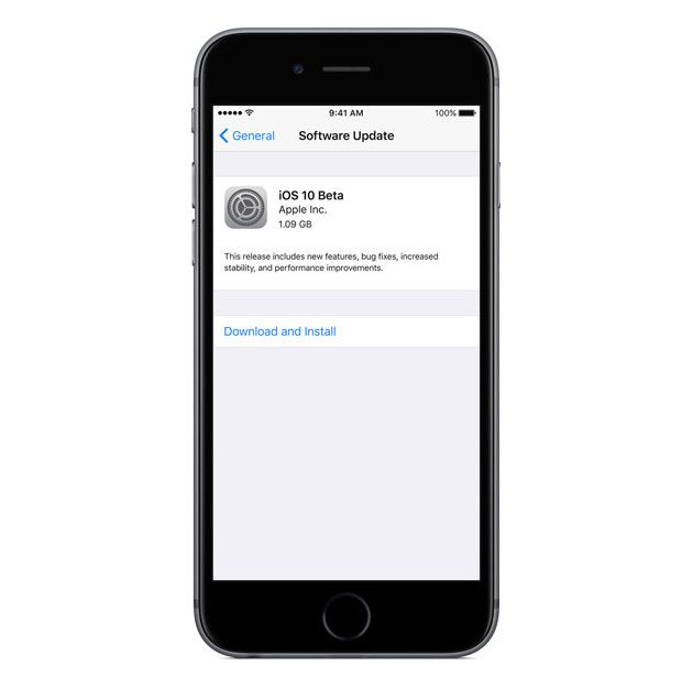 iOS 10 no iPhone