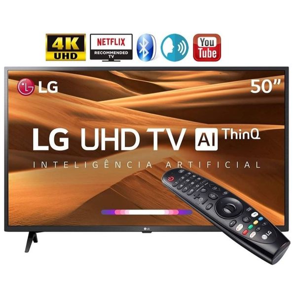 Smart TV LED 50" LG 50UM7360PSA Ultra HD/4K Wi-Fi Preto Conversor Digital Integrado [CUPOM DE DESCONTO]
