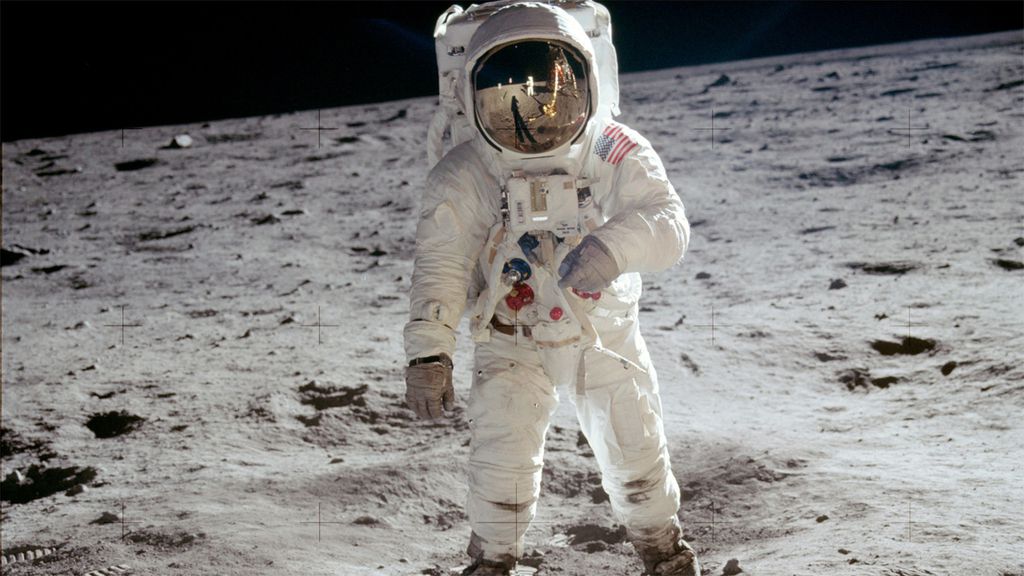 Buzz Aldrin na superfície da Lua (Foto: NASA)