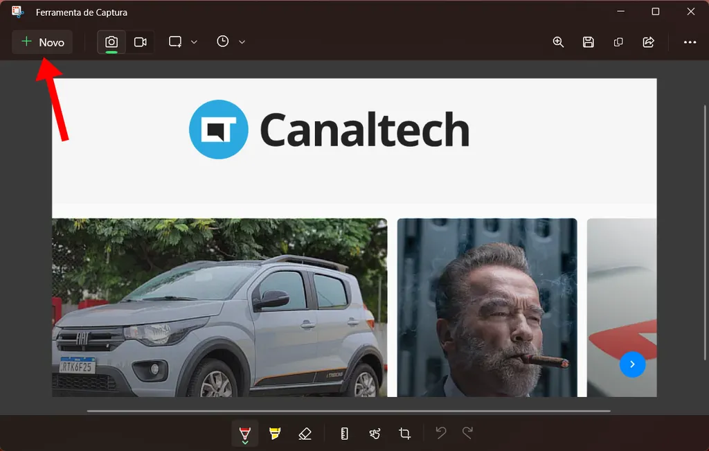 A ferramenta de captura no Windows oferece vários métodos print da tela do PC (Imagem: Captura de tela/Douglas Ciriaco/Canaltech)