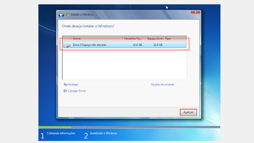 Como instalar o Windows 7 (Imagem: Captura de tela/Bruno De Blasi/Canaltech)