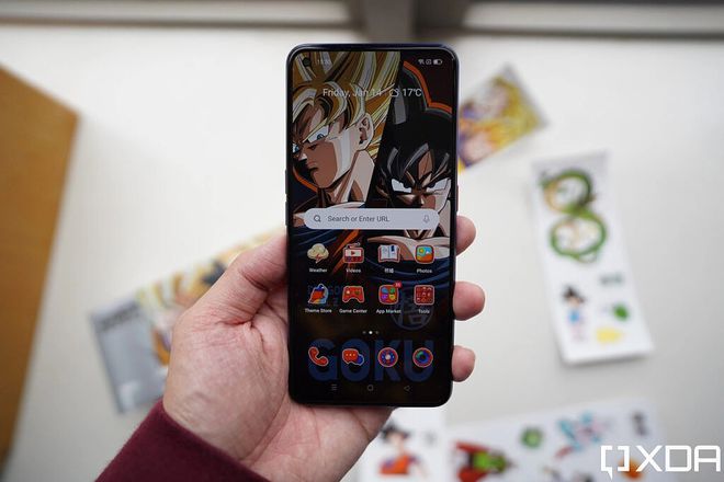 Tema exclusivo ajuda Dragon Ball Z a efetivamente entrar no celular (Imagem: Reprodução/XDA Developers)