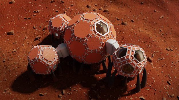 O modelo da Mars Incubator trouxe uma casa com quatro ambientes