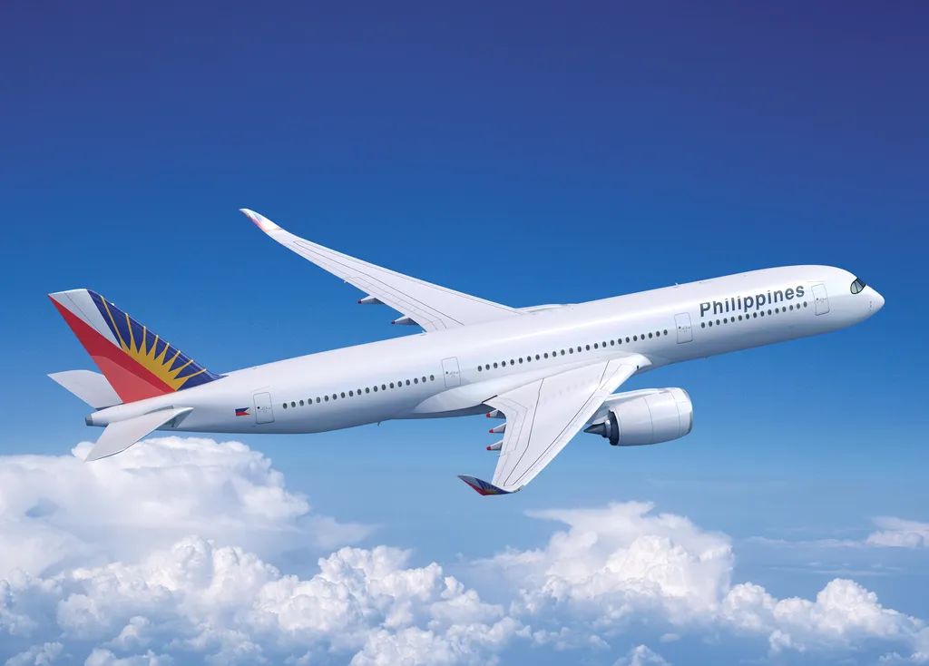 O A350 é o avião escolhido pela Philipine Airlines para a rota entre Nova Iorque e Manila (Imagem: Divulgação/Airbus)
