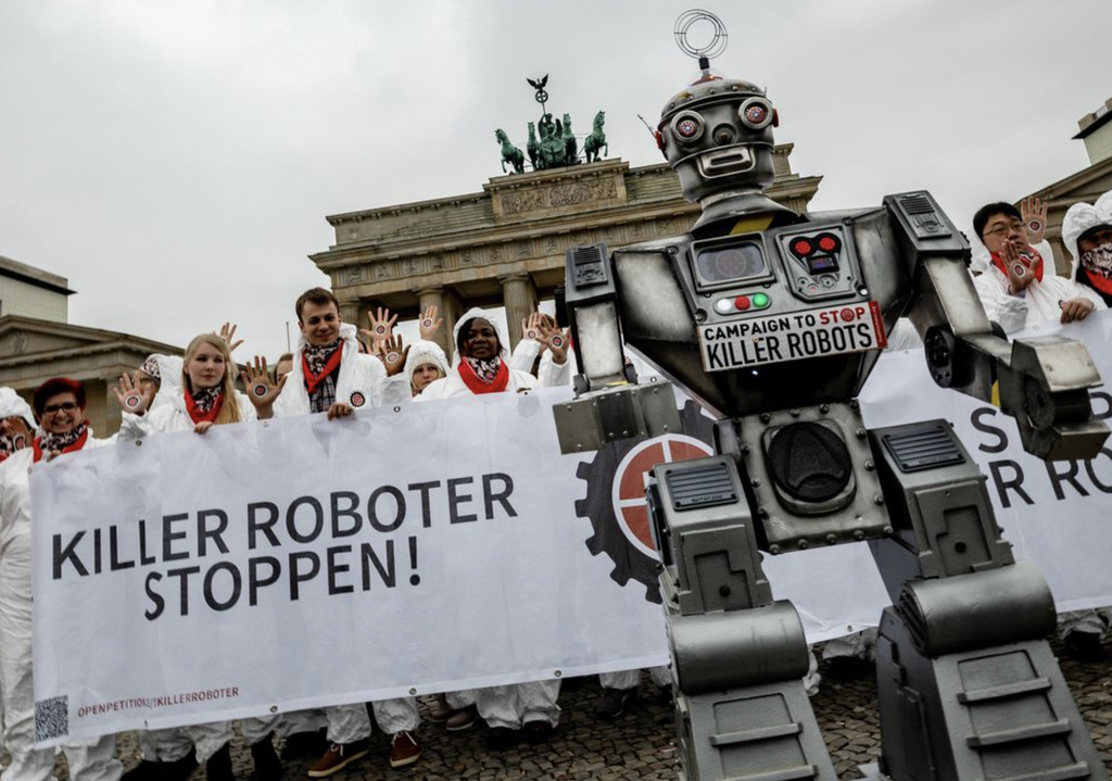 Campanha Stop Killer Robots lançada em 2012 (Imagem: Reprodução/SKR)
