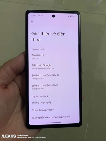 Pixel 7A em imagens com novo design