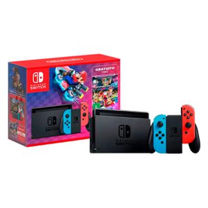 Console Nintendo Switch 32 GB com Mario Kart 8 Deluxe Neon | CUPOM