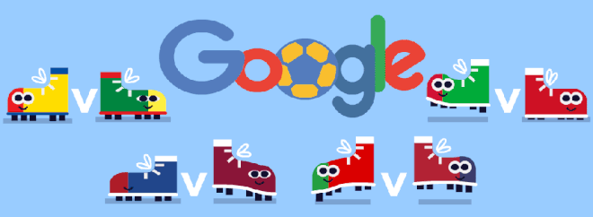 O Google celebra o início da rodada decisiva da fase de grupos da Copa do Mundo (Imagem: Reprodução/Google)