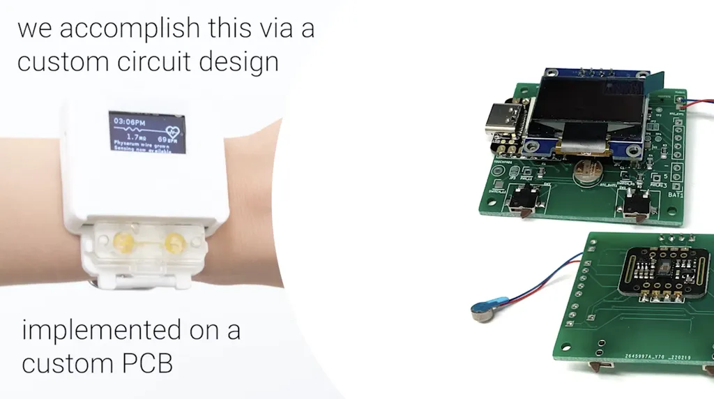 Bolor ajuda a completar o circuito elétrico que faz a função do monitor cardíaco funcionar (Imagem: Reprodução/Chicago University)