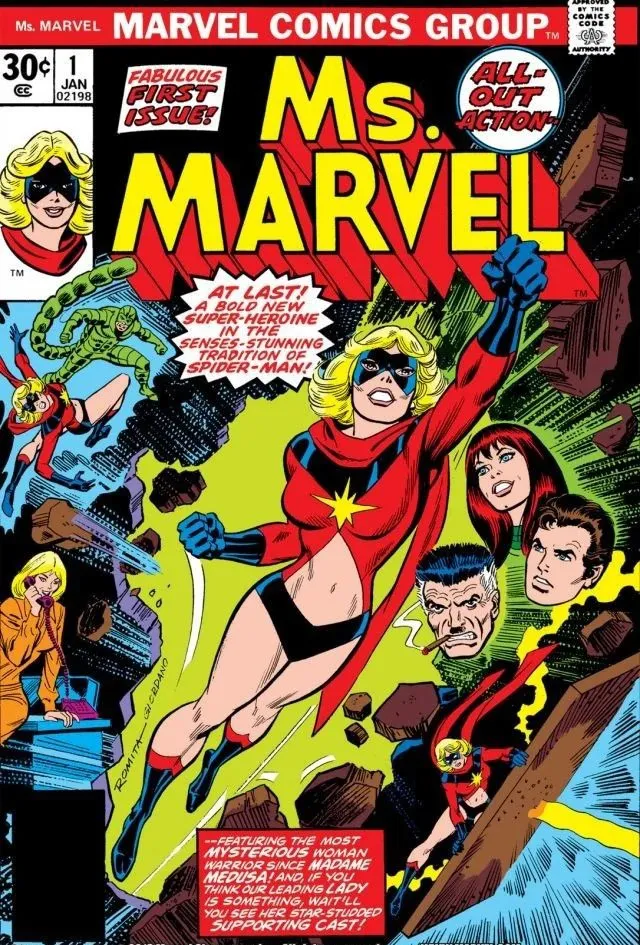 Vamos combinar que a Ms. Marvel de Carol Denvers não funciona mais hoje em dia (Imagem: Divulação/Marvel Comics)