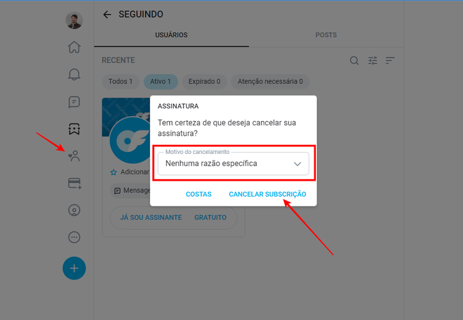 Como cancelar uma assinatura no OnlyFans | AlternativaPara.com.br