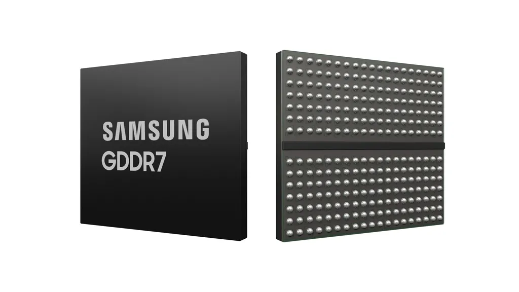 Mesmo que seja um chip pequeno, as fabricantes inserem vários módulos no PCB das placas de vídeo (Imagem: Divulgação/Samsung)