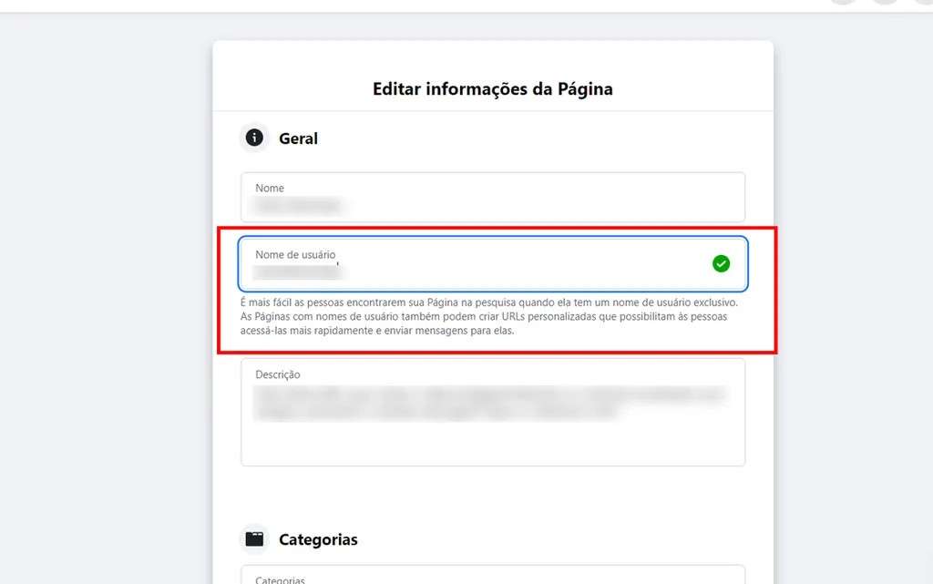 Facebook salva a alteração automaticamente (Captura de tela: André Magalhães)