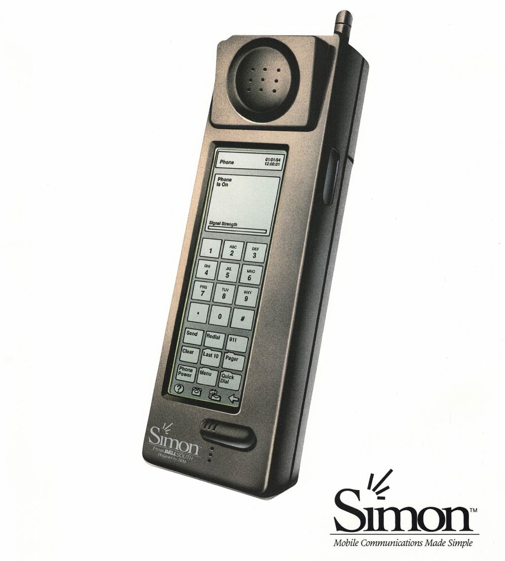 IBM Simon was launched on this day in 1994 and made history by combining PDA features with a telephone and touchscreen (Image: Reproduction/Mobile Phone Museum)