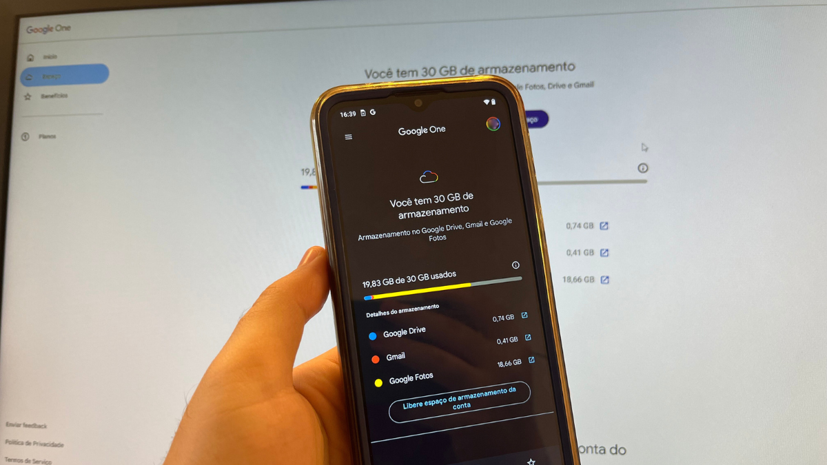 Como aumentar o espaço do Gmail e do Drive com o Google One