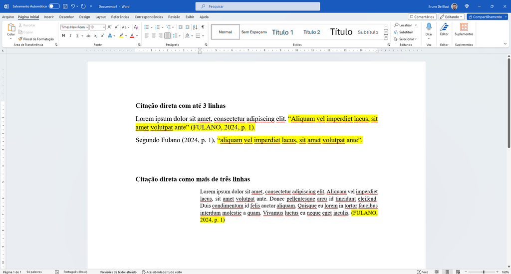 Como fazer citação direta de artigos nas normas da ABNT (Imagem: Captura de tela/Bruno De Blasi/Canaltech)