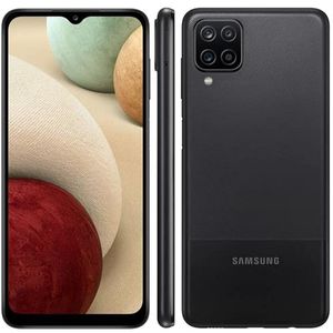 Smartphone Samsung Galaxy A12 64GB 4G Wi-Fi Tela 6.5'' Dual Chip 4GB RAM Câmera Quádrupla + Selfie 8MP - Preto