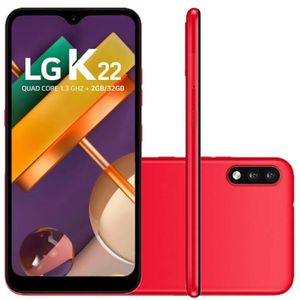 Smartphone LG K22 LMK200BMW 2GB 32GB Câmera Dupla 13Mp+2Mp Vermelho