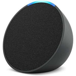 Echo Pop Amazon, com Alexa, Smart Speaker, Som Envolvente, Preto | CUPOM