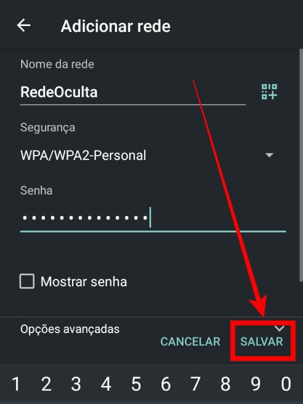 Confirme se as informações estão corretas e salve a conexão no seu dispositivo Android (Captura de tela: Caio Carvalho/Canaltech)