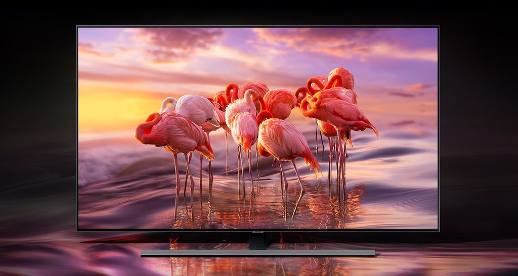 O QLED aumenta o brilho e as cores de painéis LCD com o uso de pontos quânticos, mas é suscetível ao vazamento de luz (Imagem: Divulgação/Samsung)