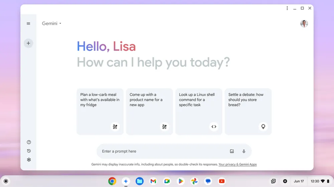 gemini chromebook