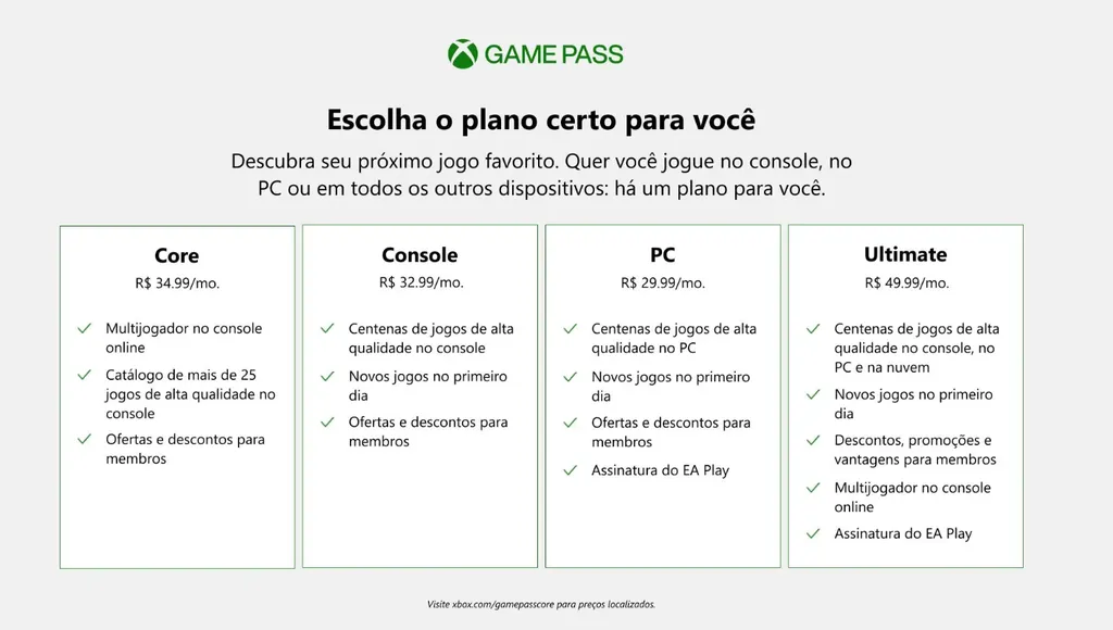 Xbox vai lançar o Game Pass Core, o substituto do Live Gold