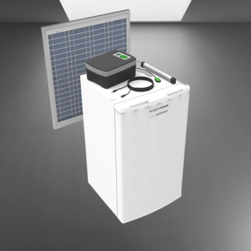 Geladeira solar da Youmma consome um quarto da energia de um modelo comum (Reprodução/Youmma)