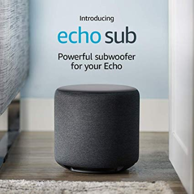 O Echo Sub permite graves mais profundos (Imagem: Divulgação / Amazon)