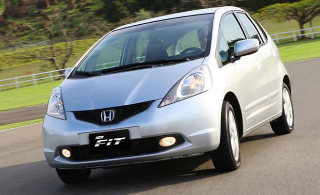 Honda Fit 2011 visto de frente